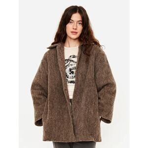Baserange Pyrenees Jacket Coat 100% Wool Brown Melange Size Medium Large BN $830